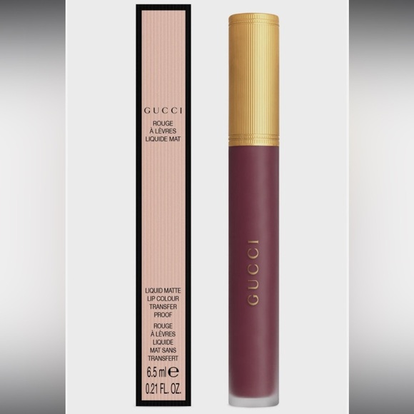 GUCCI Vanessa Violet 607 Transfer-Proof Matte Liquid Lipcolour | NEW/NEW in BOX! - Picture 1 of 16